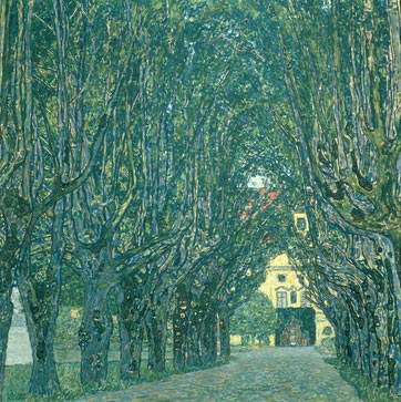 Avenue of Schloss Kammer Park Gustav Klimt